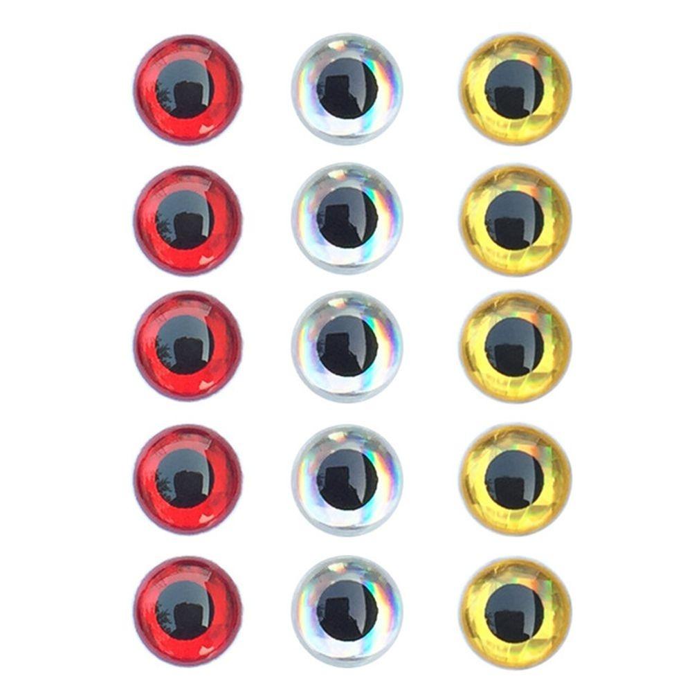 300 Grains 3mm-9mm Fish Lure Eyes 3D Fishing Bait Eyes 2025 3D Holographic Eye