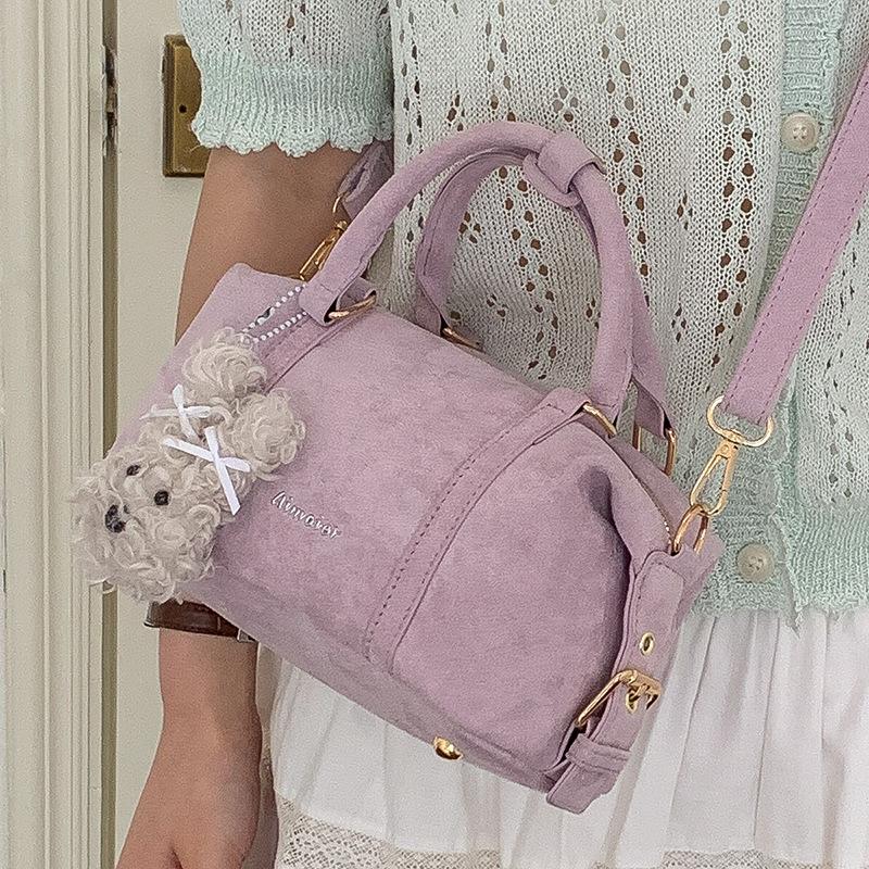 Duża torba ręczna w stylu Boston dla Pań - Prosta i Modna Torba Poduszka