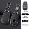 Metal Leather Car Smart Key Case Cover  for Alfa Romeo Giulia 2015 +Stelvio 2016+ Spider Etcetera Protector Shell