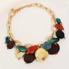 Statement Boho Colorful Beads Necklace Handmade for Woman Girl Wedding Party Jewelry