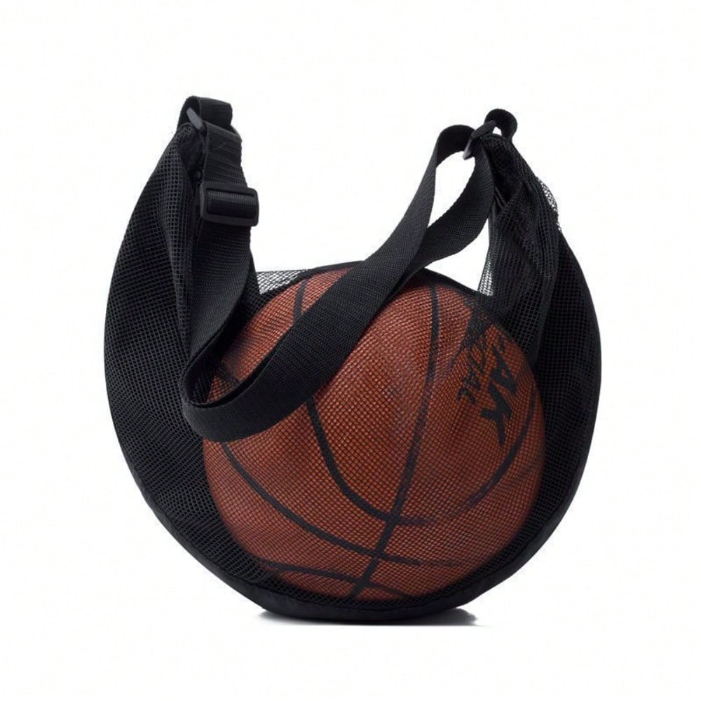Sac de basket-ball sports d'extérieur sac bandoulière homme et femme multifonctionnel grande capacité sac de basket-ball football 1pc noir