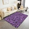 Erosebridal Lucky 8 Ball Area Rugs for Living Room 3x5 Leopard Print Cherry Non Slip Rug Trendy Cheetah Decorative Washable Rug Modern Funky