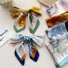 70 Small Square Silk Scarf: Women's Retro Chic Sunscreen Neck, Head, or Wrist Scarf In Korean Style for Autumn and Winter