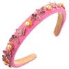 Elegant HighSkull Hairband Butterfly Studded Foam Headband Women Party Hairhoop