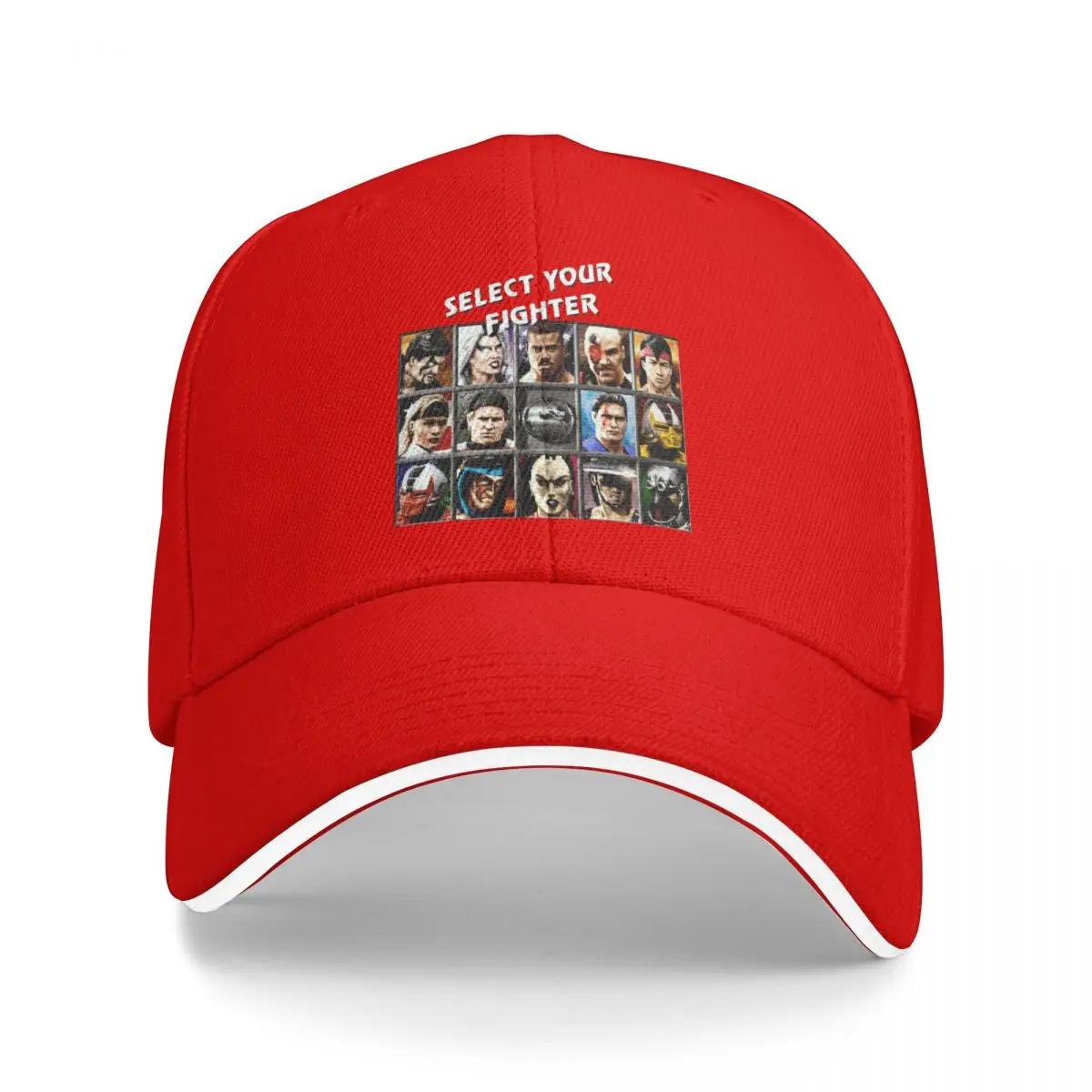 Baseball Caps Mortal Kombat Select Your Fighter Customized Outdoor Unisex Summer Hats One Size
