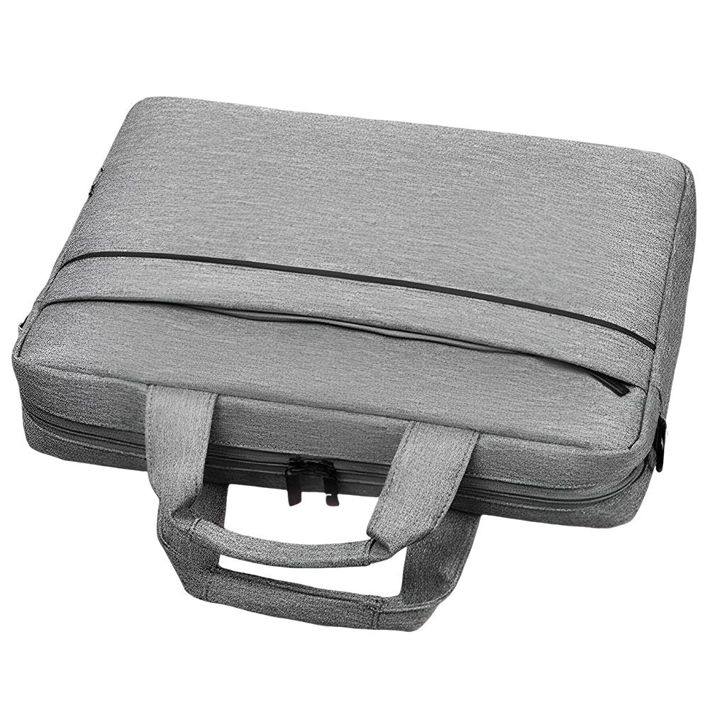 Laptop Carrying Case Shockproof Nylon Laptop Handbag Waterproof Computer Cover Bag 3 Compartments Laptop Protective Bag