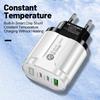 58W Dual Fast Charger: 2PD + QC3.0 for EU/US/UK/AU Plugs