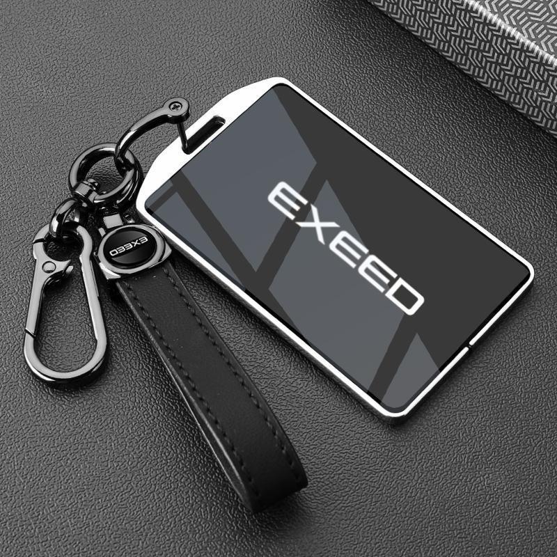 Zinc Alloy Car Key Case Cover For Chery Exeed Exlantix Et Rx Cdm Vx Lx Tx Txl Phev Keychain Ring Holder Fob Shell Accessories