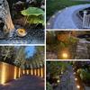 4PCS 8LED Solar Lawn Yard Led Solar Lights Buried Garden Light Waterproof Outdoor PathWay Floor Under Ground Spot Lamp