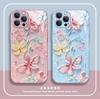 Hot-selling Ins Wind Oil Painting Flower Tempered Glass Mobile Phone Case iPhoneAIR Protective Case UV Printing Case