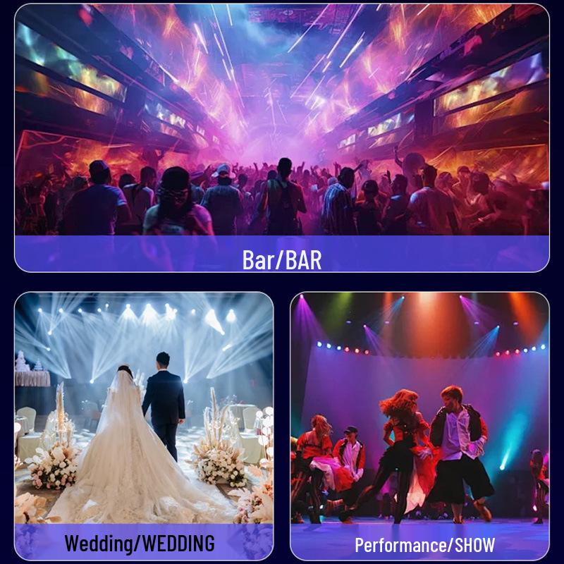 RGBW Wash Light Bar with 6 High-Brightness LEDs for Stage, KTV, Live Rooms & Background Ambiance