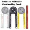 Professional Miter Saw Protractor Angle Finder Precision Miter Angle Finder for Carpenters Plumbers Bevel Protractor Woodworking