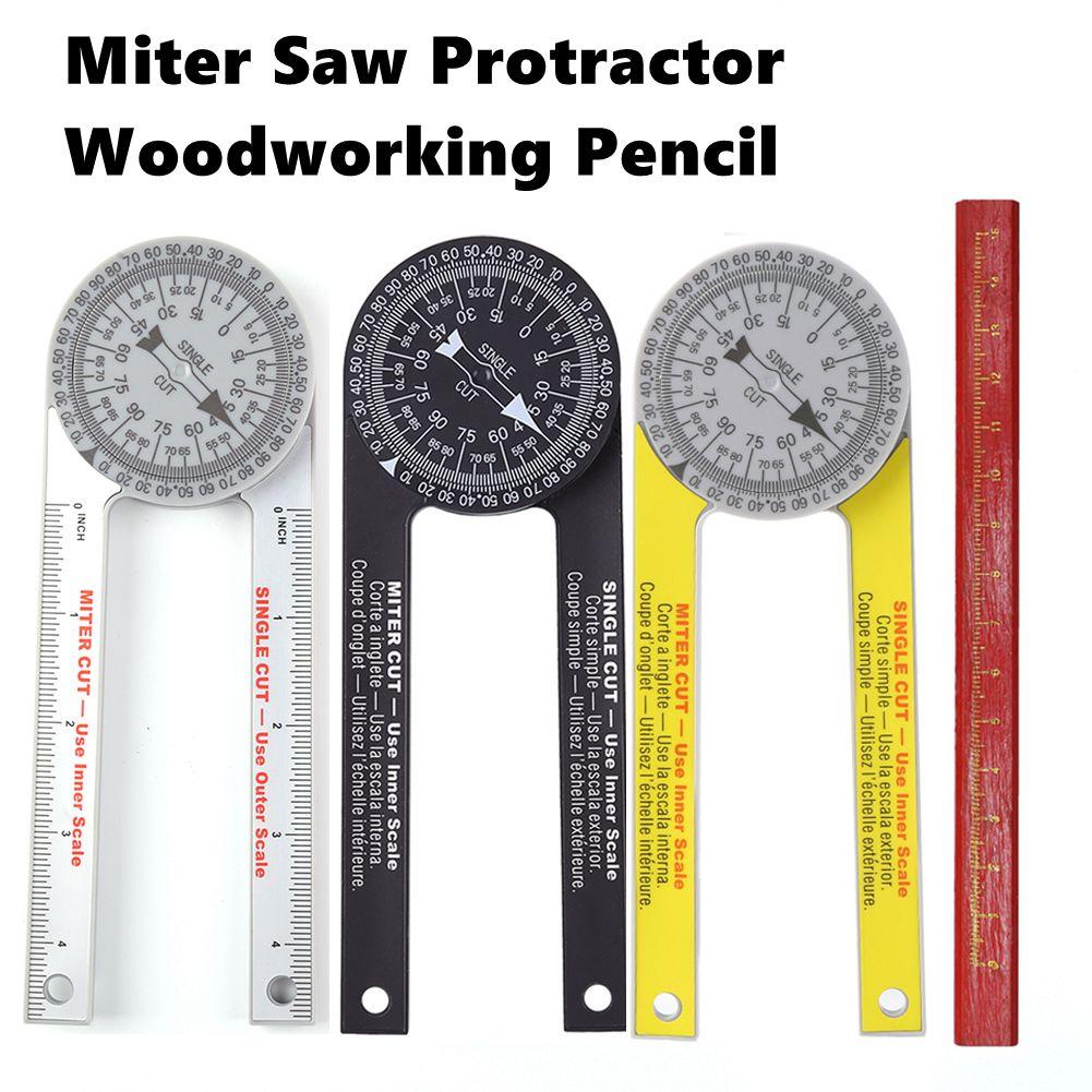Professional Miter Saw Protractor Angle Finder Precision Miter Angle Finder for Carpenters Plumbers Bevel Protractor Woodworking