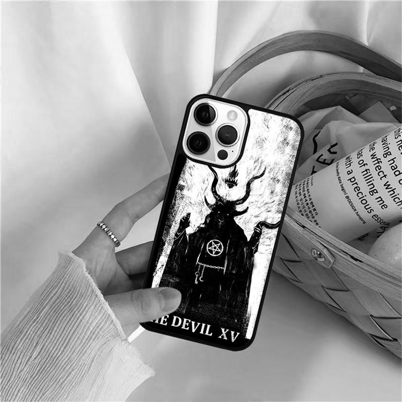 Tarot Cards The Devil Phone Case For iPhone 17 Air 16 15 14 11 12 13 Pro  MAX Plus coque Cover Shell