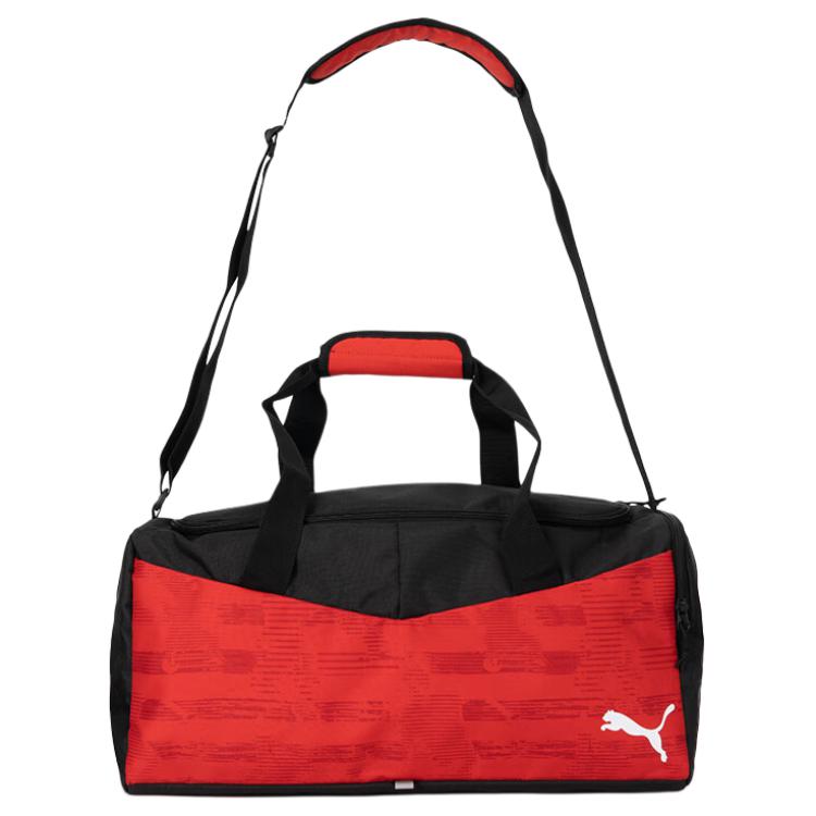 

Puma Sports Leisure Large Capacity Fabric Tote Bag Travel Bag Gym Bag Unisex bags Black Red 090577-03 Black & Red