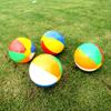 6Pcs Ball Toy Durable Bright Colors Lightweight Portable Colorful Flexible Plastic Boys Girls Rainbow Color Beach Bouncing Ball for Daily Life