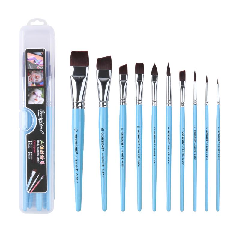 Artist Watercolor Painting Brushes 7/10/17pcs Tools Set Face Body Art Painting Brushes Kits Multifunctional Brushes Art Supplies