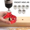 Vertical Drill Guide Positioner Straight Carpentry Hole Puncher Locator Jig Hinged Woodworking Tool