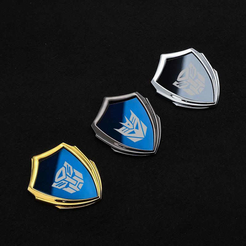 Transformers Car Sticker Pure Metal 3D Three-dimensional Shield Autobots Deceptive Autobots Personalized Modification