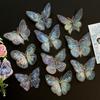 10 Unidades Pegatinas Holográficas de Mariposas Calcomanías de PET Impermeables para Portátiles Botellas de Agua Fundas de Teléfono Manualidades DIY Álbumes de Recortes Diarios Decoración Vintage Bohemia