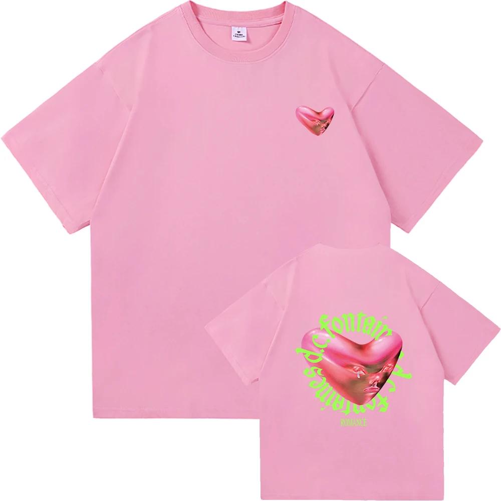ZX TEE 2025 Fontaines D C Romance T-Shirt in der modernen Welt Herren Damen Kleidung Harajuku T-Shirt Unisex Hohe Qualität Tops T-Shirts