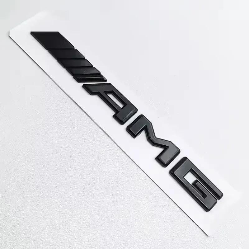ECD5 For Benz New 3D ABS Black Logo AMG Emblem Letters Car Trunk Badge For Mercedes Benz W204 W205 W176 W177 W212 W213 AMG Sticker Ac