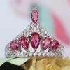 Fashion Women'S, Crown Fashion Trend Ring, Stone Ring