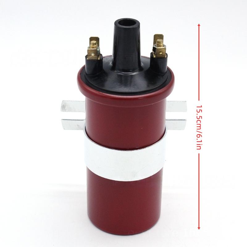 1Pcs Dlb105 Universal Standard Points Distributor Upgrade Non-Ballast Ignition Coil 12V High Performance Sports Ignition Coil