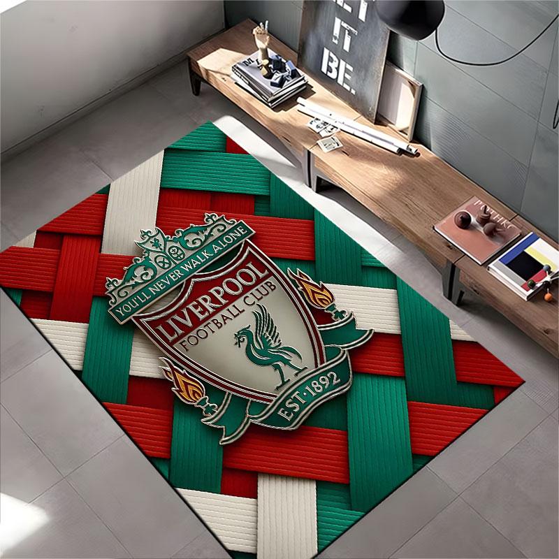 Liverpool Football Club Logo Carpet Suitable As a Non-slip Mat for the Living Room or Bedroom Sofa