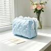 Ins Fresh Red Cherry Quilted Cosmetic Bag Fashion Small Large Toiletry Makeup Storage Bag Cute Lipstick Sanitary Napkin Case