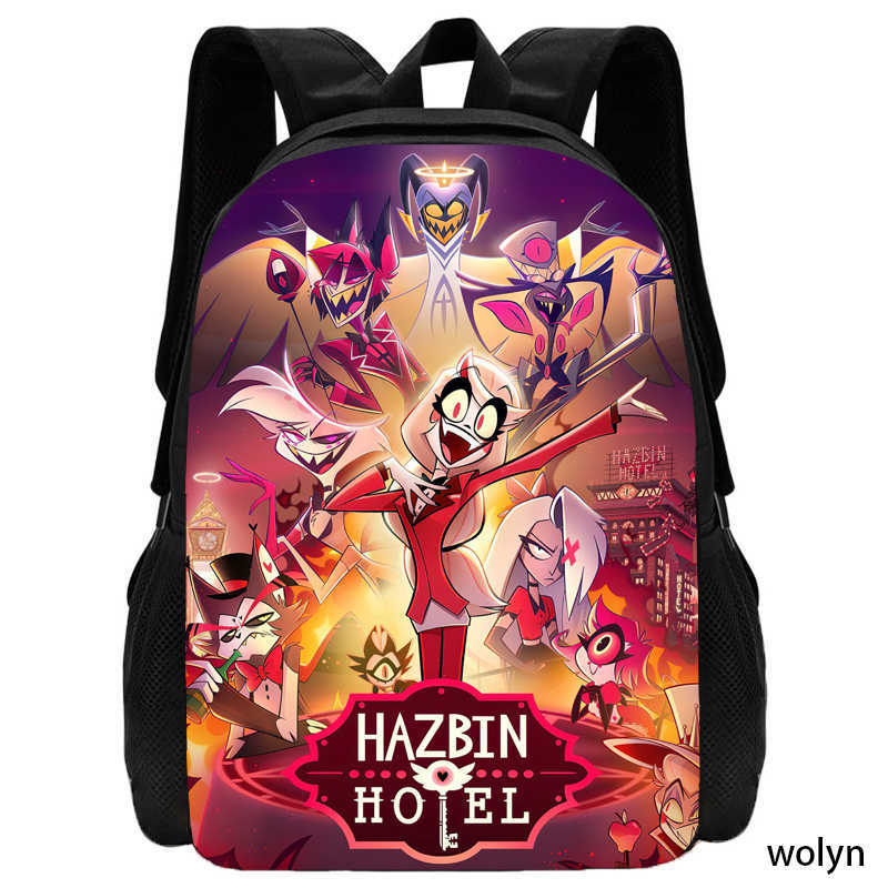 Hell Inn Hazbin Hotel Student School Bag High Value Leisure Oxford Ridge Relief Backpack