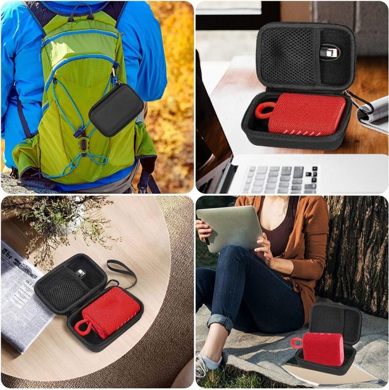 Hard EVA Carrying Case For Go 5 Go 4 Go 3 Portable Wireless Speaker Shockproof Travel Storage Bag Black