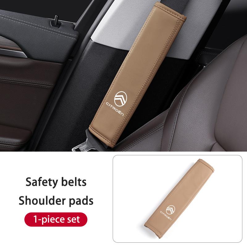 

Car Seat Safety Belt Cover Soft PU Protector Shoulder Strap Pad For Citroen Jumper Celysee Cactus Picasso Aircross Saxo Grand