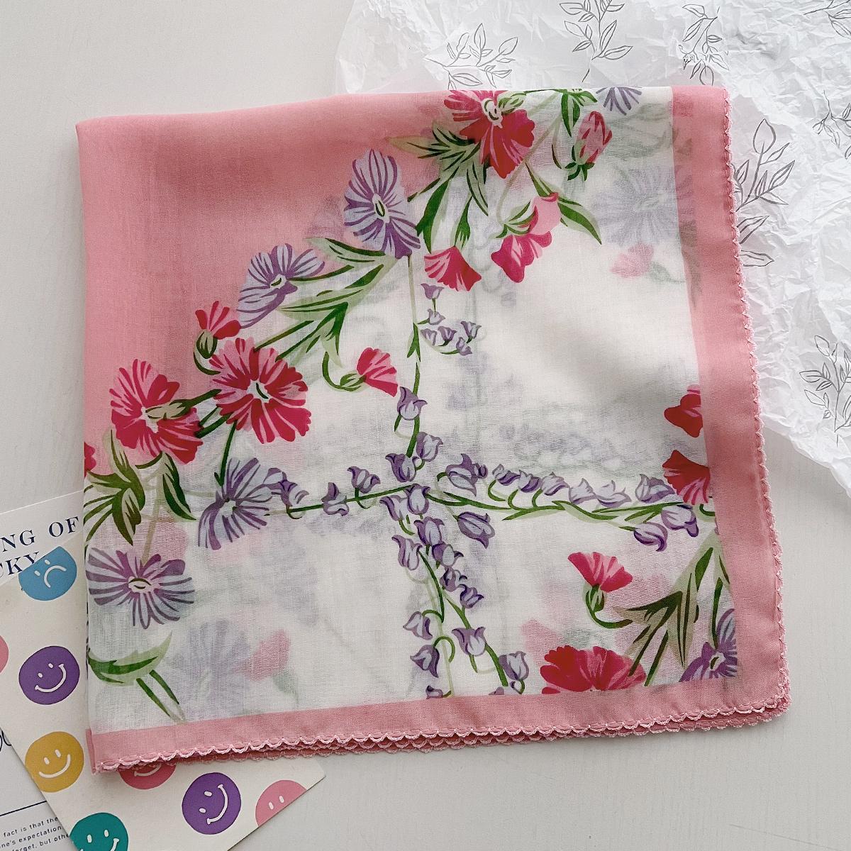 

Китайские колокольчики Ветер Орхидея Тонкий Маленький Шелковый Шарф Женский Весна Лето Универсальный Повседневный Декоративный Шарф Многофункциональный 60-60cm