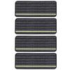 4-Pack RV Step Covers Non-Slip Camper Rug Carpet Set Reflective RV Step Rugs for Outdoor Adventures