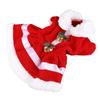 Dog Christmas Dress Doll Collar Thickening Comfortable Warm Cute Puppy Holiday Dress Costume with