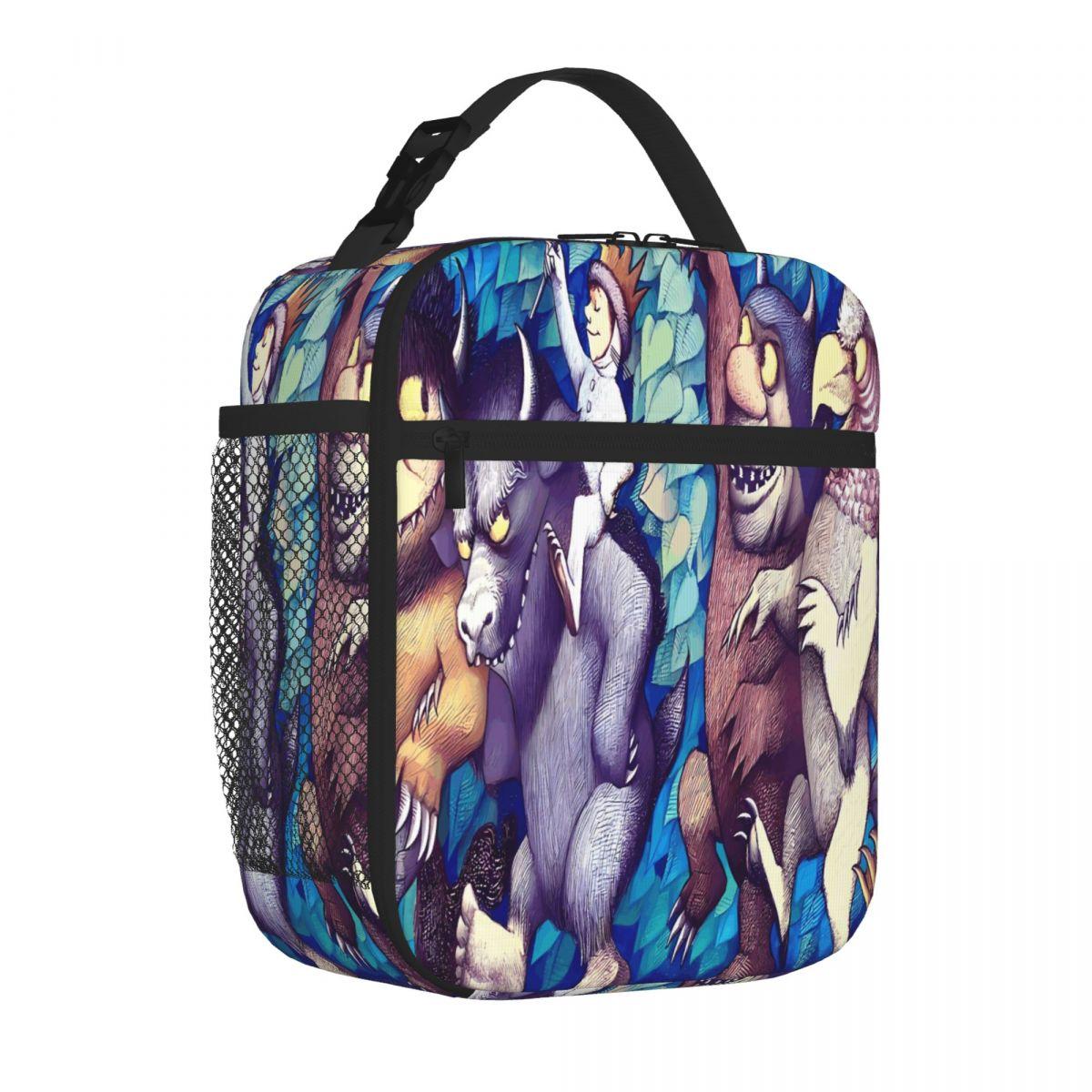 Bestselling Where The Wild Things Are Rumpus Striped Picnic Lunch Bag Train Ride Insulated Lunch Pouch One Size