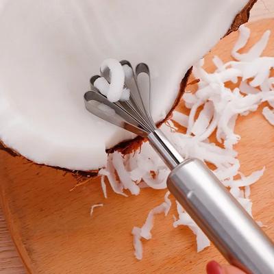 Kitchen Coconut Meat Slicer, Coconut Meat Slicer Set, Punching Tool Wholesale