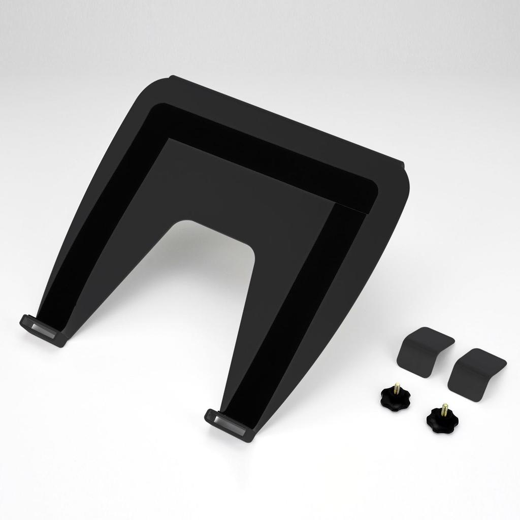 Century CGMA-OP3BK_FP Black Laptop and Tablet Holder Plate for Monitor Arms with VESA 75mm/100mm Support