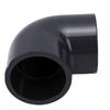 Elbow 90 Degree Duct Connector 50mm Inner Diameter Gray PVC Plastic Hose Connector Pipe Fitting Adapter Coupling