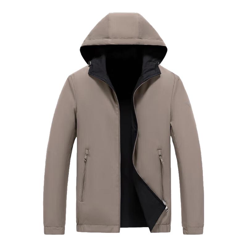 

Septwolves Men s Hooded Reversible Water-Repellent Windproof Jacket 3XL