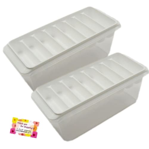 Make Ice That Easily Fits Into Slim Water Bottles! deLijoy Yukipon Block Ice Box/Ice Cube Tray, Made In Japan, Approx. 22x9x9cm (Set of 2)
