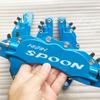 4 Pcs Fixing By Screws Aluminum Metal Brake Caliper Cover With Spoon Sticker Logo For Accessories