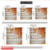 Set Of 2 Flat Printing Merry Christmas Curtains Autumn Thanksgiving Festival Digital Printed Polyester Drapes Family Party Curtain