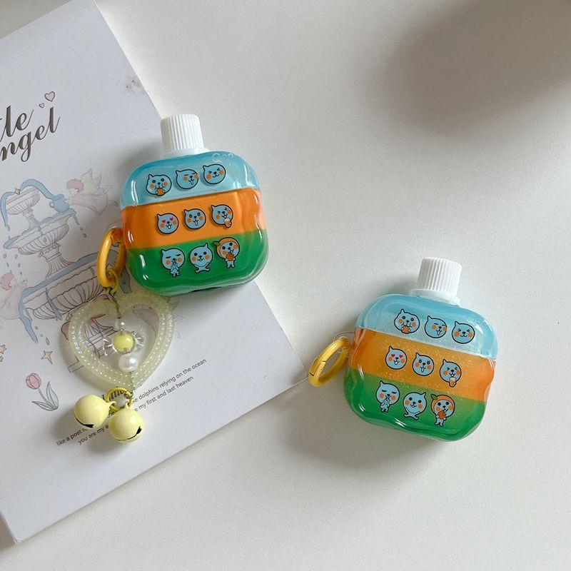 

Защитный чехол для Airpods4 Защитный чехол Активное шумоподавление Apple 3-е поколение Чехол для Bluetooth-наушников Pro 2 Чехлы для наушников Корейский Милый Веселый Инс Apple AirPods 4 [Three Color Queer] Pendant