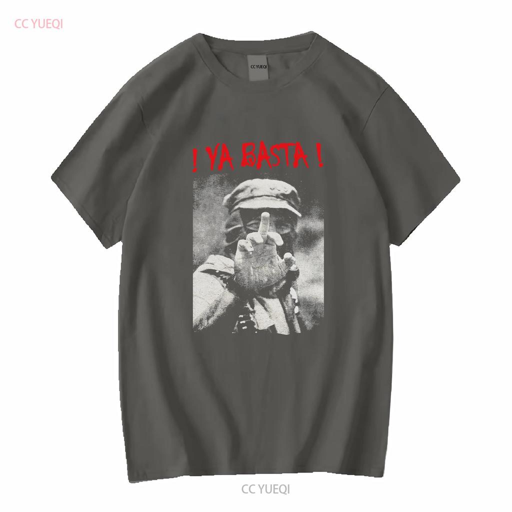 Nové Vzácné Ya Basta Subcomandante Marcos EZLN Emiliano Zapata Retro Tričko Vintage Styl dlouhý nebo krátký rukáv vintage Vyprané