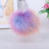 Nøkkelring Søt Pompom Pels Bil Nøkkelring Bag Anheng Nøkkelring