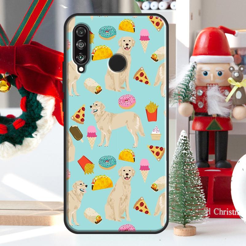 Cartoon Golden Retriever Dog For Huawei Nova 12i 11i 8i 12s Y73 Y72 Y61 Y91 Y90 Y70 Y60 9 10 SE P60 Pro P30 P40 Lite Case