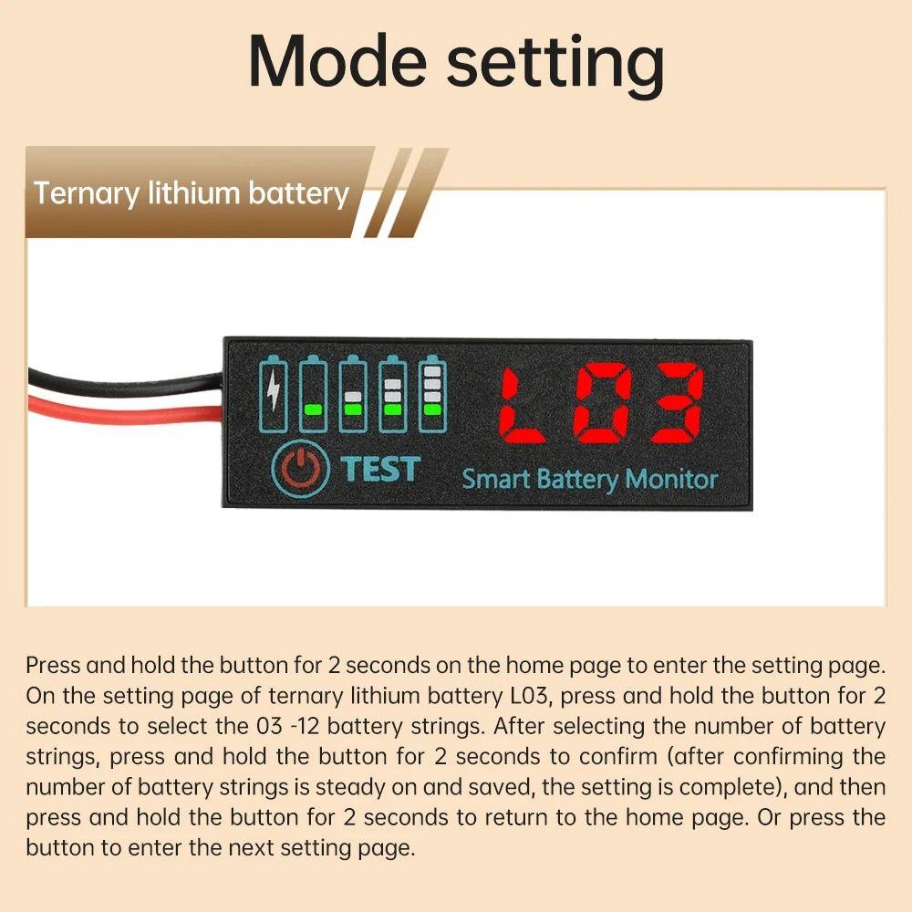 1Pcs DC7-55V Lead Acid Battery Tester Meter Module Battery Charging Tester  Electronic