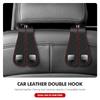 BTY4  Car Headrest Hook Rear Seat Hanging Dual Hook Hanger Universal For Mercedes Benz AMG W204 W205 W203 W211 W201 W210 W108 W124